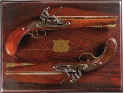 Pair of H. Nock Flintlock Officer/Heavy Dragoon Pistols