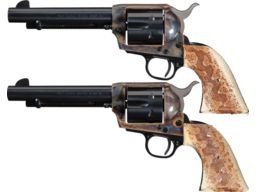 Col. Larson Presented Pair of Colt Single Action Army Revolvers