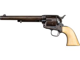 Antique Colt Single Action Army Revolver with Ivory Grip