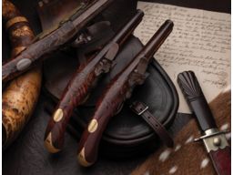 Pair of Flintlock Kentucky Pistols Attributed to Leonard Reedy