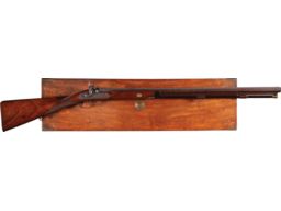 Cased Engraved D. Leonard Percussion Rifle