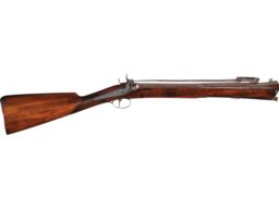 Burton on Trent Damascus Barrel Blunderbuss with Snap Bayonet