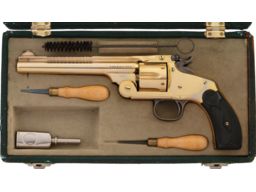 Gold Plated Smith & Wesson New Model No. 3 Revolver