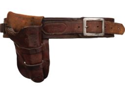Tooled Holster and S.C. Gallup, Pueblo, Col. Cartridge Belt