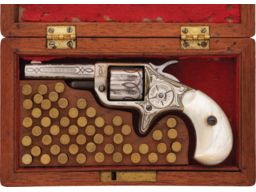 New York Engraved Colt Etched Panel New Line .22 Revolver