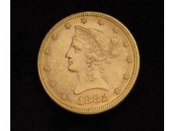 1882 Dated Liberty Head Ten Dollar Gold Coin