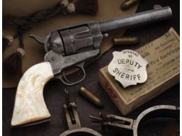 Colt Sheriffs Model Single Action Army Revolver with Eagle Grips