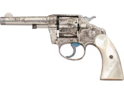 Factory Engraved Colt Police Positive Double Action Revolver
