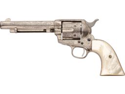 Factory Engraved Antique Colt Single Action Army Revolver