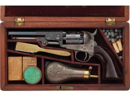 Cased Factory Engraved Colt Model 1849 Pocket Revolver