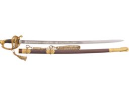 1860 Cavalry Saber with Scabbard Inscribed to J. W. Ripley