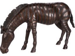 Bronze Statue of a Zebra Signed Picha