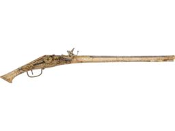 Ornate Damascened and Engraved Wheellock Pistol