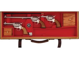 Three Cased Colt Third Generation Single Action Army Revolvers
