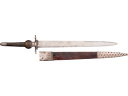 Silver Mounted Spanish Plug Bayonet and Scabbard