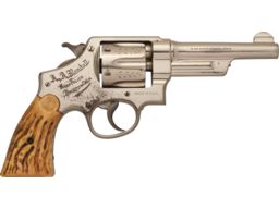 Inscribed Smith & Wesson .44 Hand Ejector Third Model Revolver