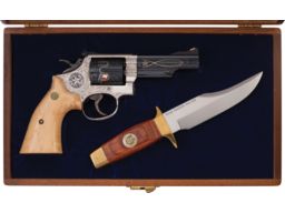 Master Engraved Smith & Wesson Model 19-3 Texas Rangers Revolver