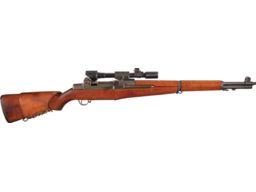 U.S. Springfield Armory M1D Garand Sniper Rifle with Letters