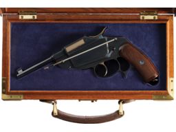 Cased Imperial German Schlegelmilch Prototype Repeater Pistol
