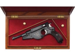 Engraved, Silver and Gold Inlaid Bergmann M1896 No. 3 Pistol