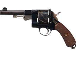 Early Production SN 9 Solid Frame Mauser 1878 "Zig-Zag" Revolver