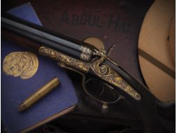 Gold Inlaid Holland & Holland Hammer Double Rifle in .577 B.P.E.