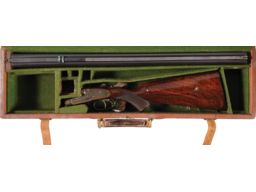Engraved Joseph Harkom & Son .450 Express Sidelock Double Rifle 