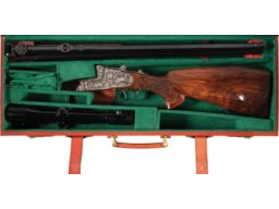 Factory Game Scene Engraved Krieghoff Trias Combination Drilling