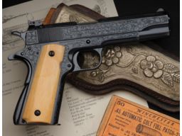 Texas Shipped, Glahn Factory Engraved Colt National Match Pistol
