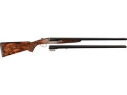 Maximo Gobbi Engraved Perazzi DC-12 Shotgun Two Barrel Set 