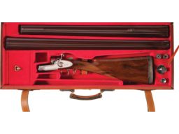 Engraved Famars Castore Double Barrel Shotgun Two Barrel Set