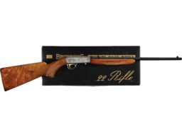 Engraved Belgian Browning .22 Auto Grade II Semi-Automatic Rifle