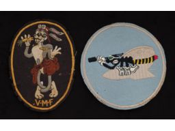 Two World War II U.S. Marine Corps Aviation Patches