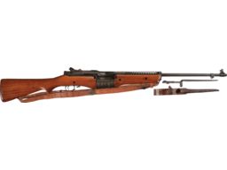 WWII U.S. Johnson Model 1941 Semi-Automatic Rifle with Bayonet
