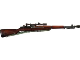 U.S. Springfield M1C Garand Sniper Rifle with M84 Scope