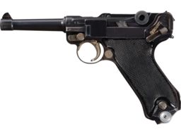 WWII Krieghoff "P" Code Commercial Luger Pistol with Holster