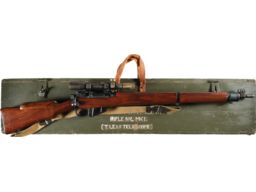 BSA Shirley No. 4 Mk I (T) Rifle with Scope and Transit Case