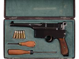 Mauser Broomhandle Large Ring Flat Side Six-Shot Pistol