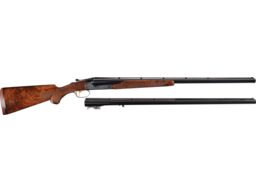 Factory Engraved Winchester Model 21 Trap Shotgun Two Barrel Set