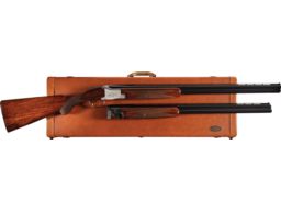 Funken Engraved Browning Pigeon Grade II Superposed 2 Barrel Set
