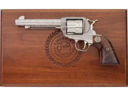 Cased, Signed, and Engraved Ogelsby Ruger New Vaquero Revolver 
