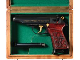Gold Inlaid Walther "50 Jahre" Edition Model PP Pistol with Case