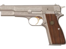 Factory Engraved Browning High-Power Pistol with Case