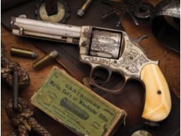 Engraved Omnipotent Colt Model 1878 Double Action Revolver 