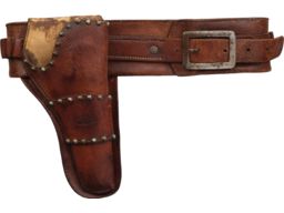 Krasne & McVay Tulsa, Oklahoma Marked "Mexican Loop" Holster Rig