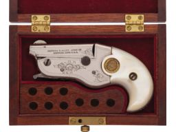 Hopkins & Allen Vest Pocket Derringer Pistol with Pearl Grips