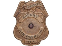 San Patricio County, Texas Sheriff's Badge