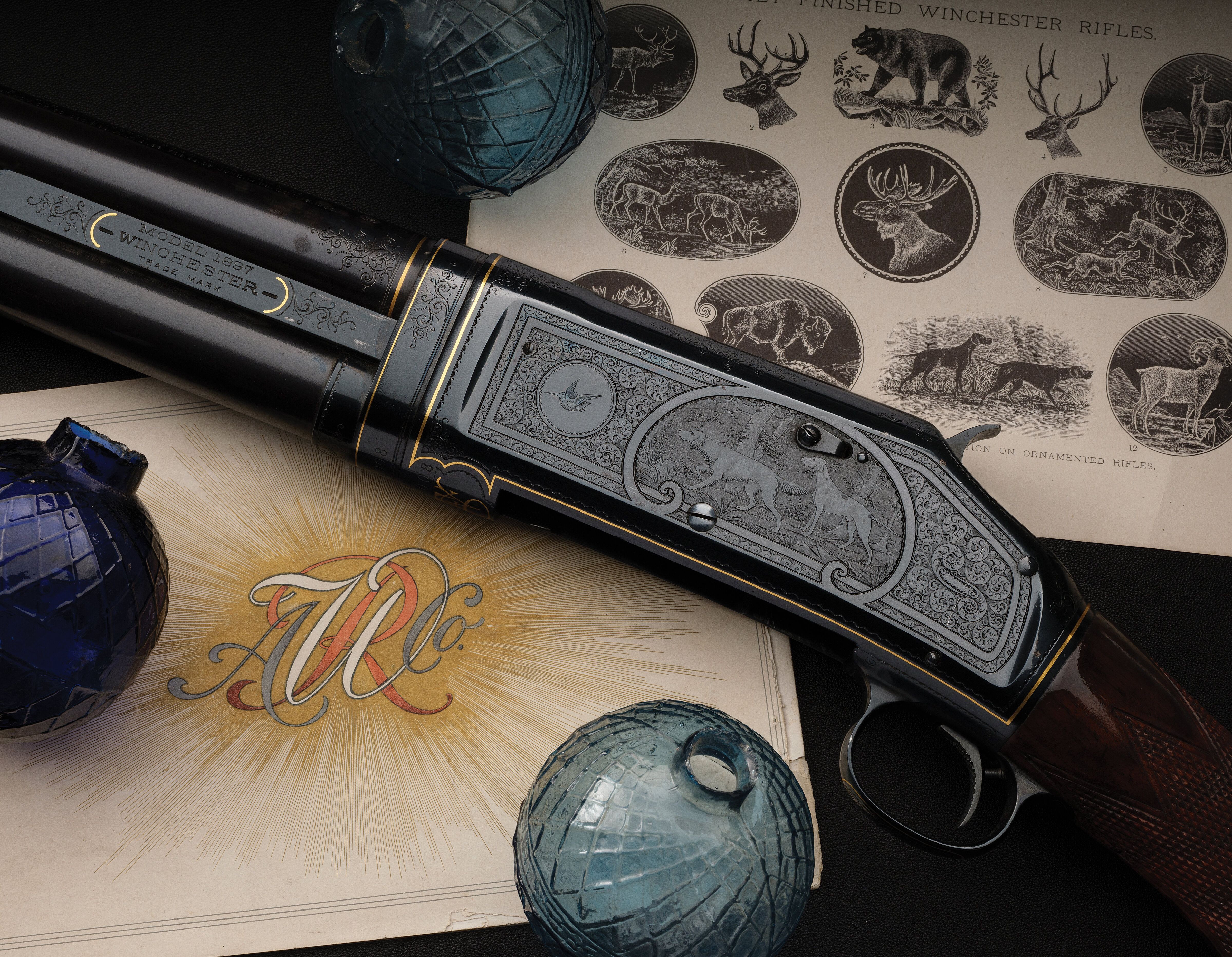 Factory Engraved Winchester Deluxe Model 1897 Shotgun | Rock