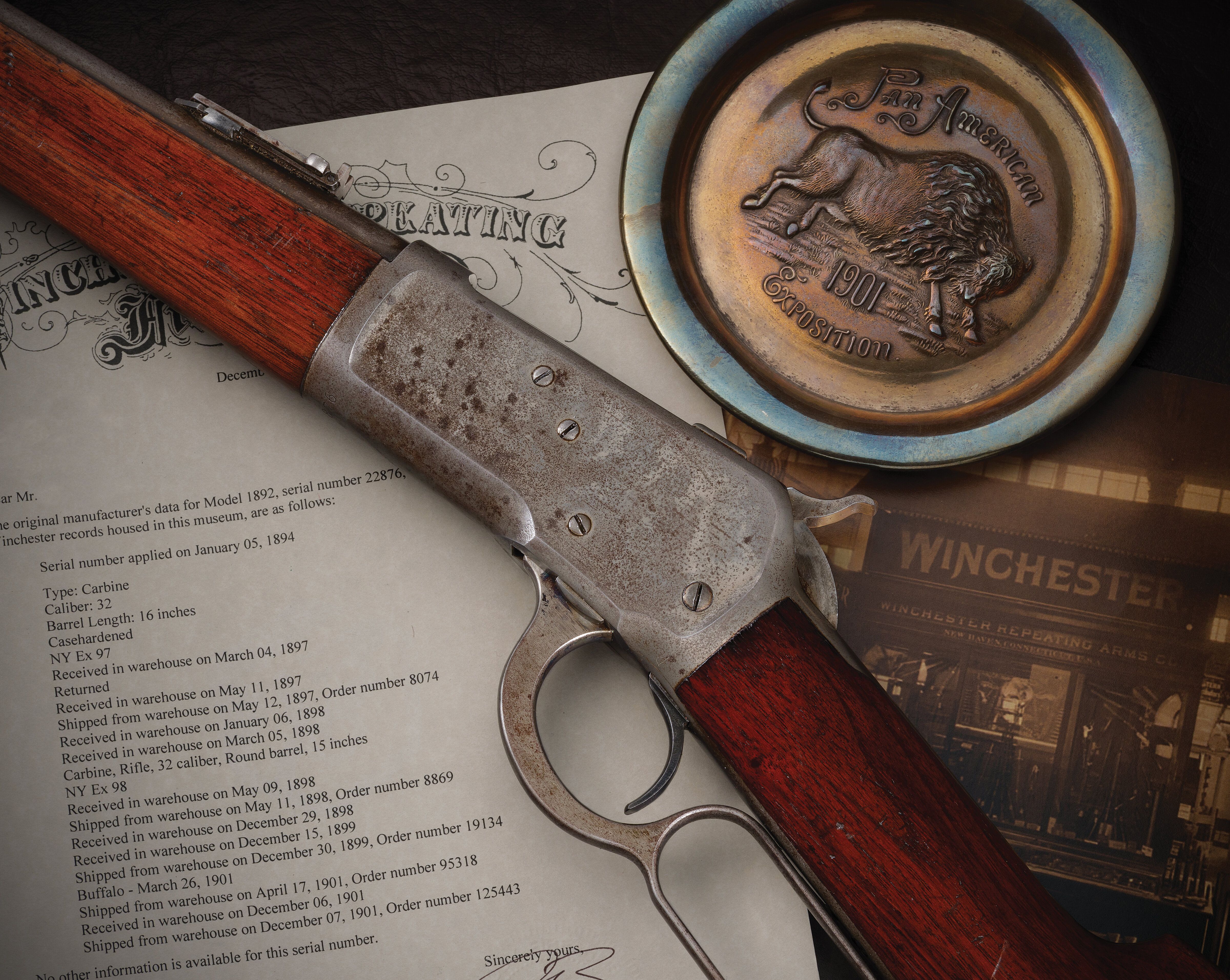 Antique Special Order Winchester Model 1892 Trapper's Carbine