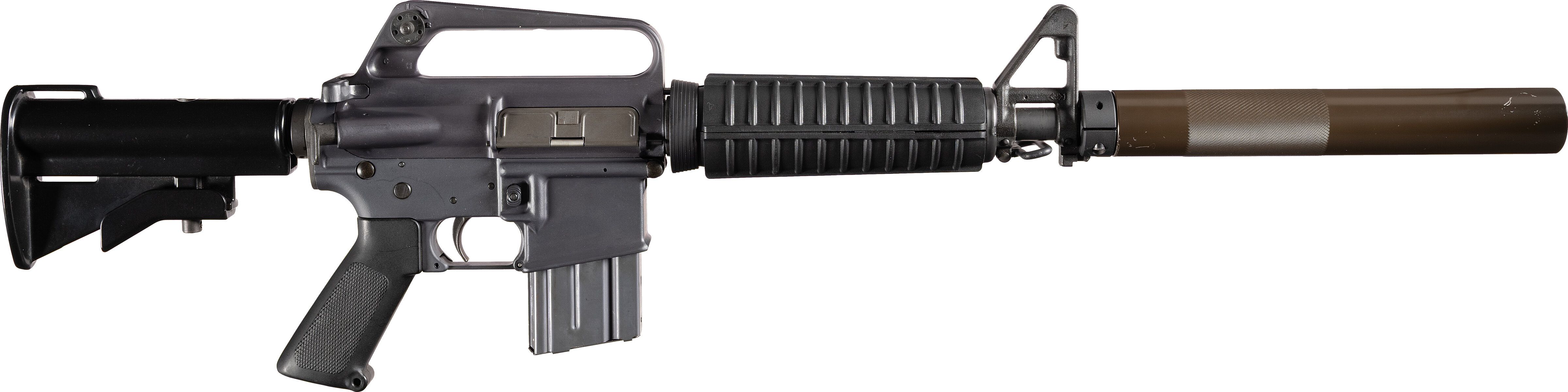 Colt M16A1, 9 Million Range, Class III/NFA Machine Gun, Silencer